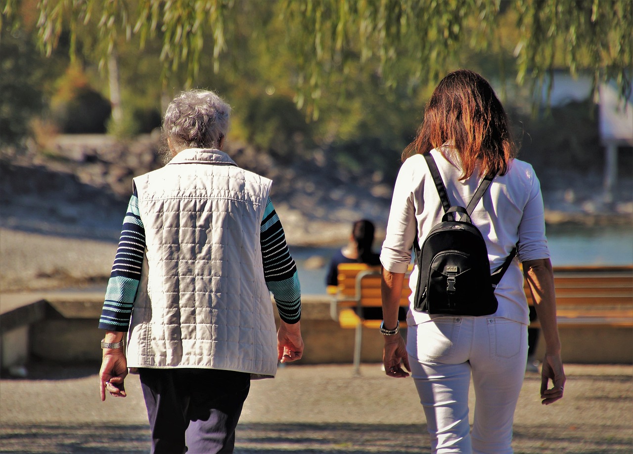 Mother and daughter sharing stories during a family legacy video interview session